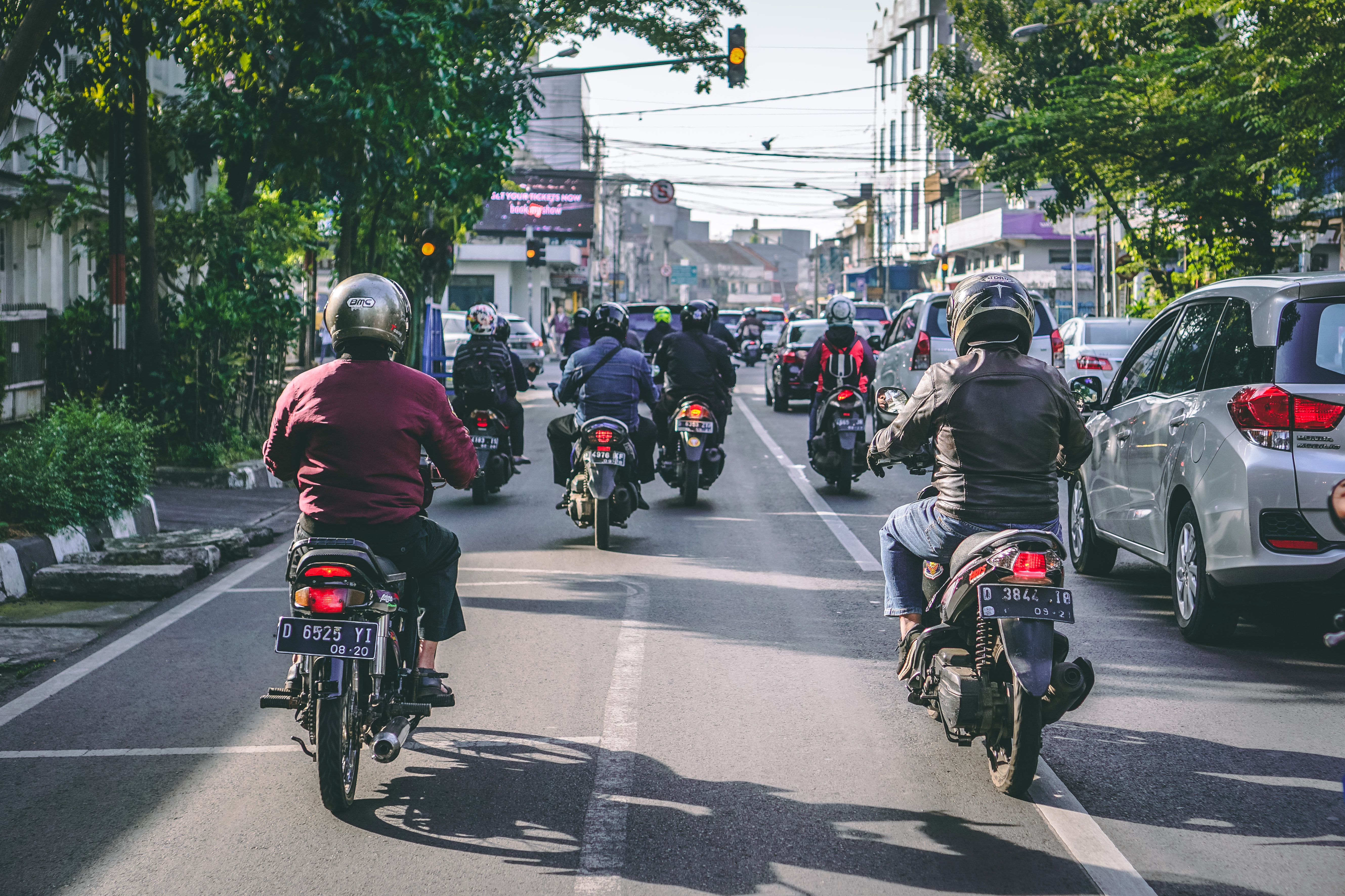 scooter rijden op bali